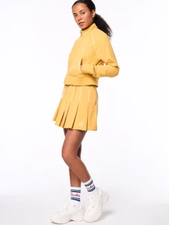 Via Track Jacket-Honey Gold