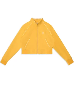 Via Track Jacket-Honey Gold