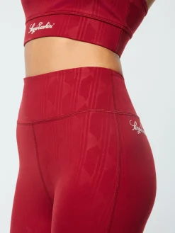 Viano Printed Leggings- Sun Dried Tomato