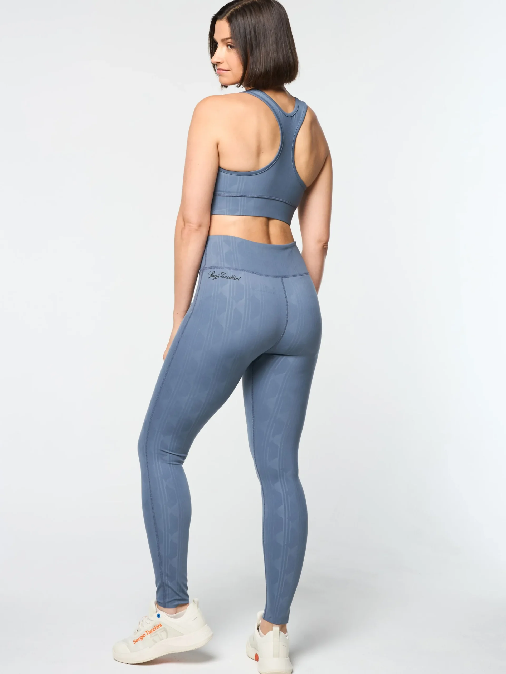 Viano Printed Sports Bra- Grisaille