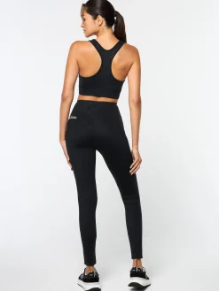 Viano Printed Sports Bra- Black Beauty