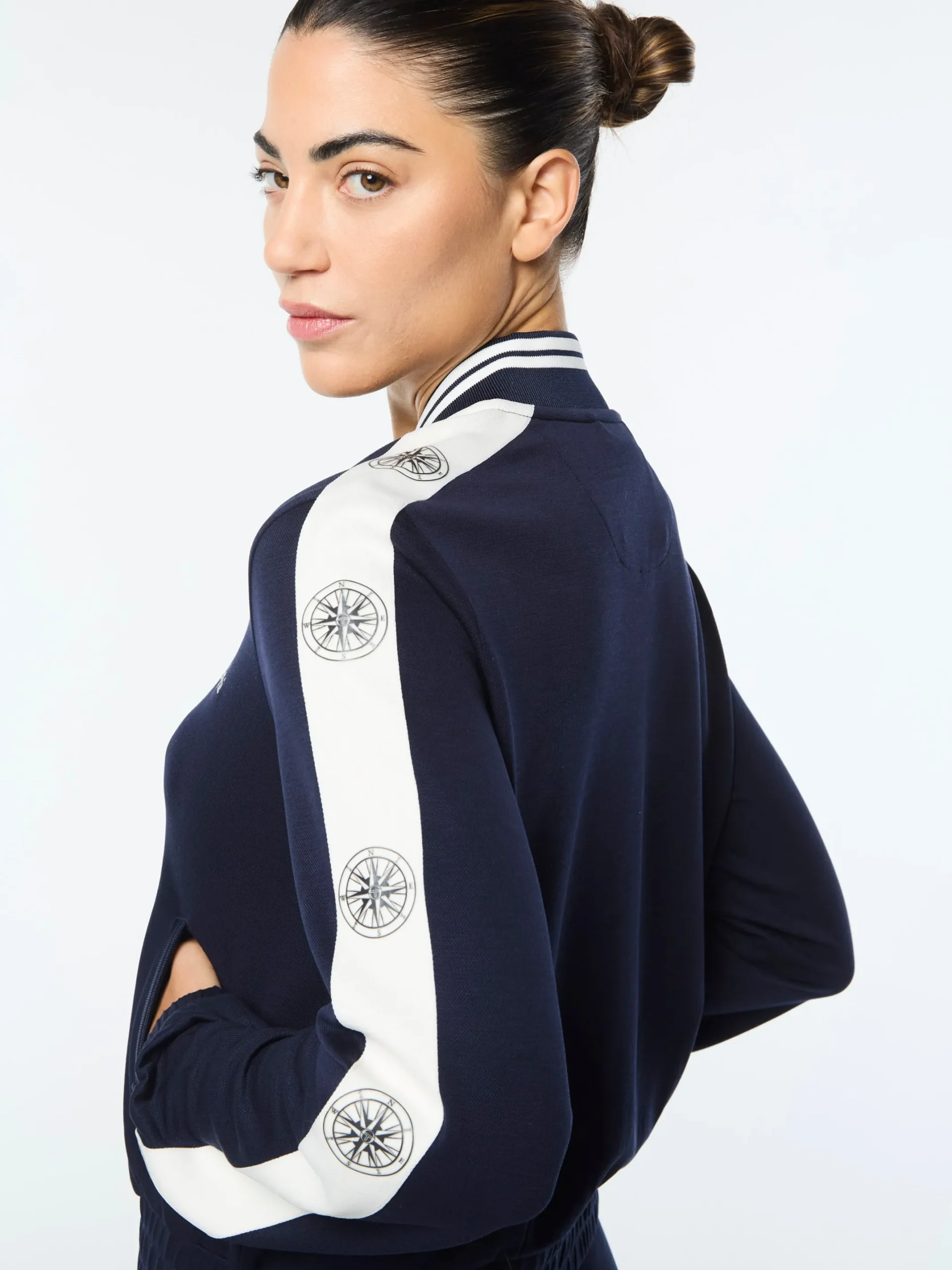 Women's Bussola Track Jacket- Maritime Blue