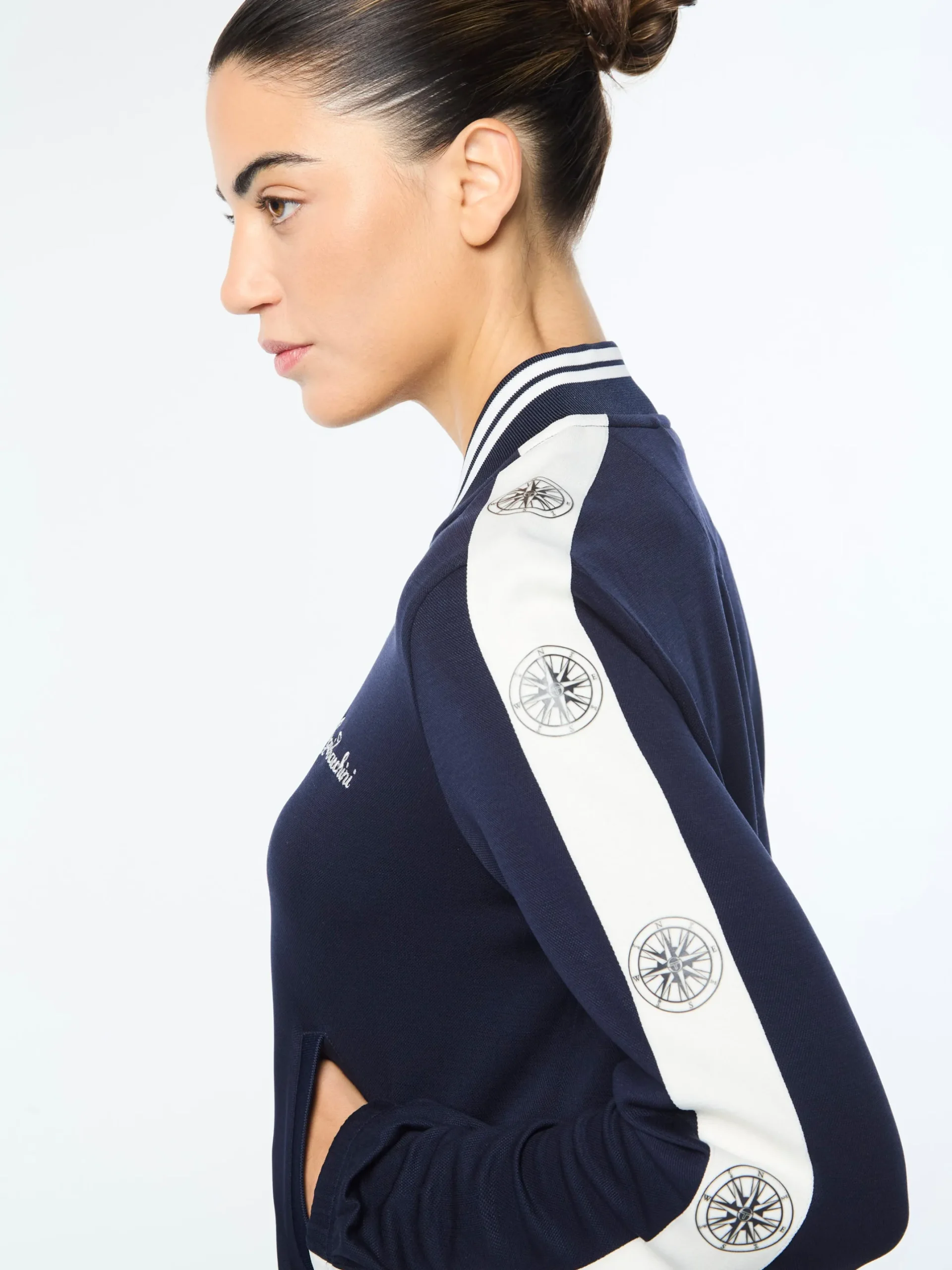 Women's Bussola Track Jacket- Maritime Blue