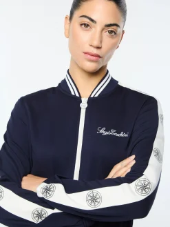 Women's Bussola Track Jacket- Maritime Blue