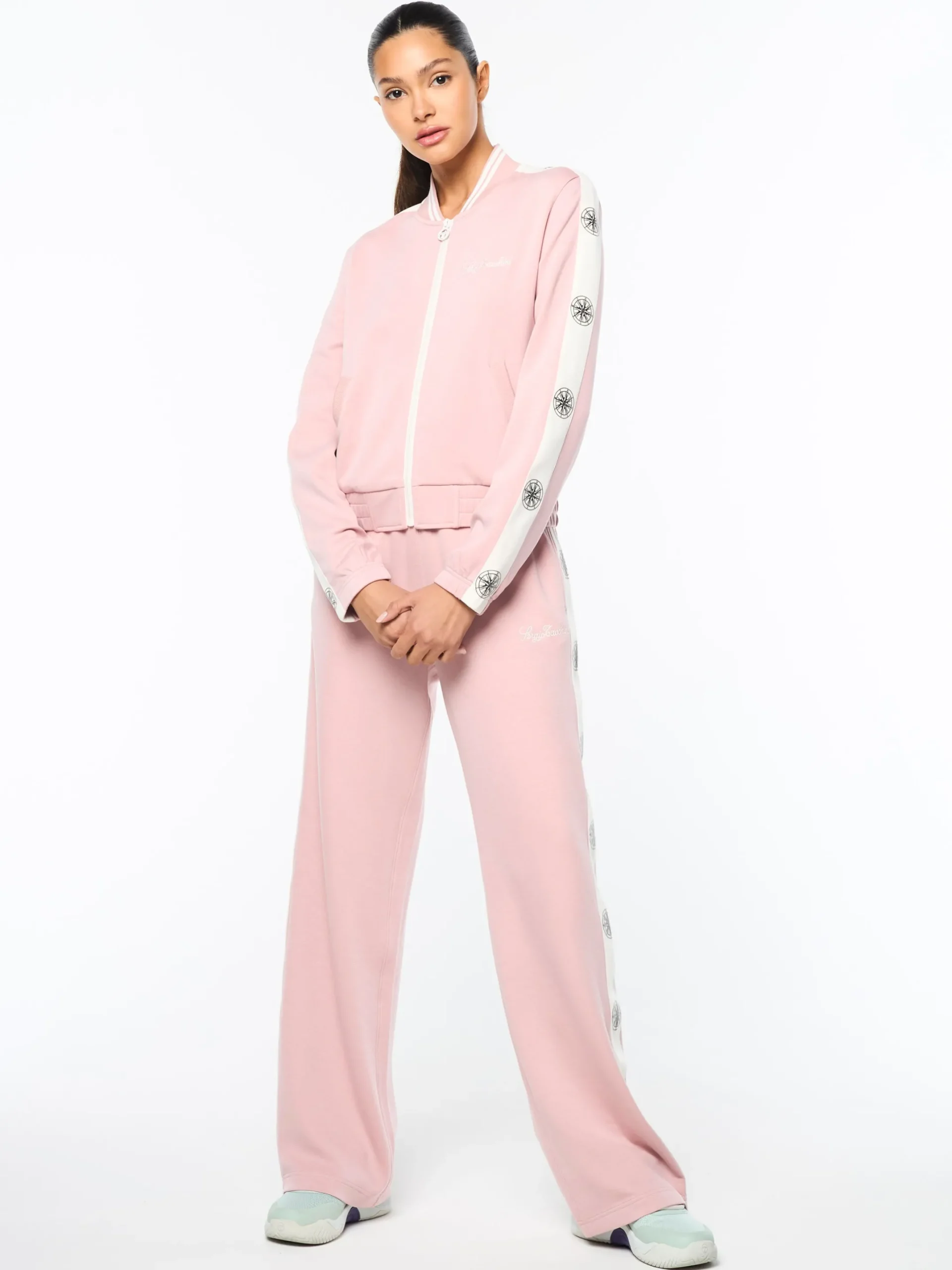 Women's Bussola Track Jacket- Pale Mauve