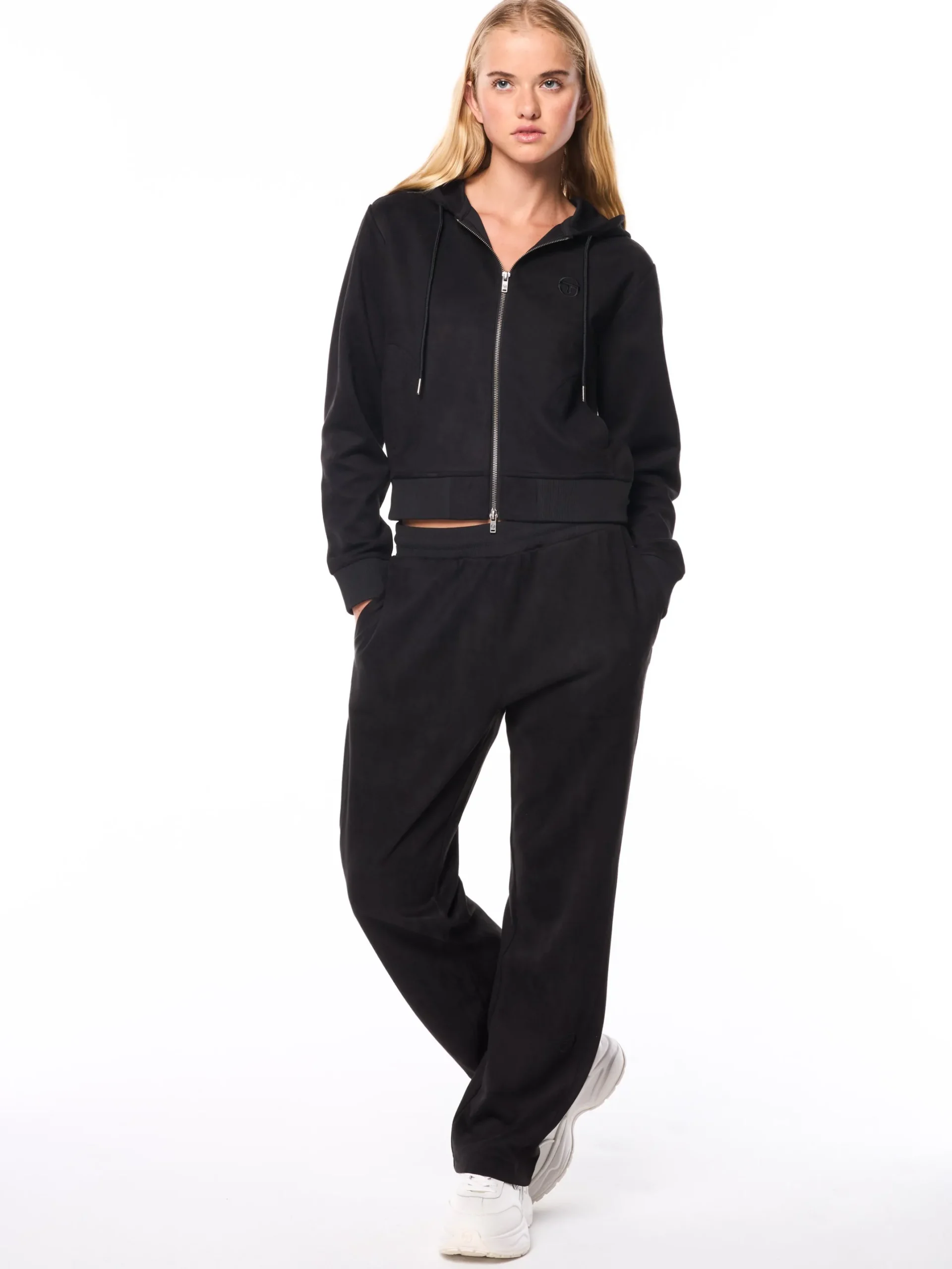 Women's Camoscio Hoodie- Black Beauty