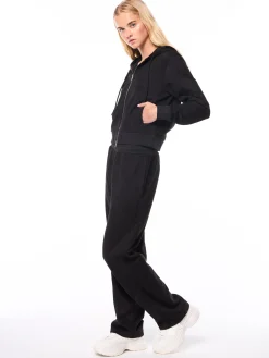 Women's Camoscio Hoodie- Black Beauty