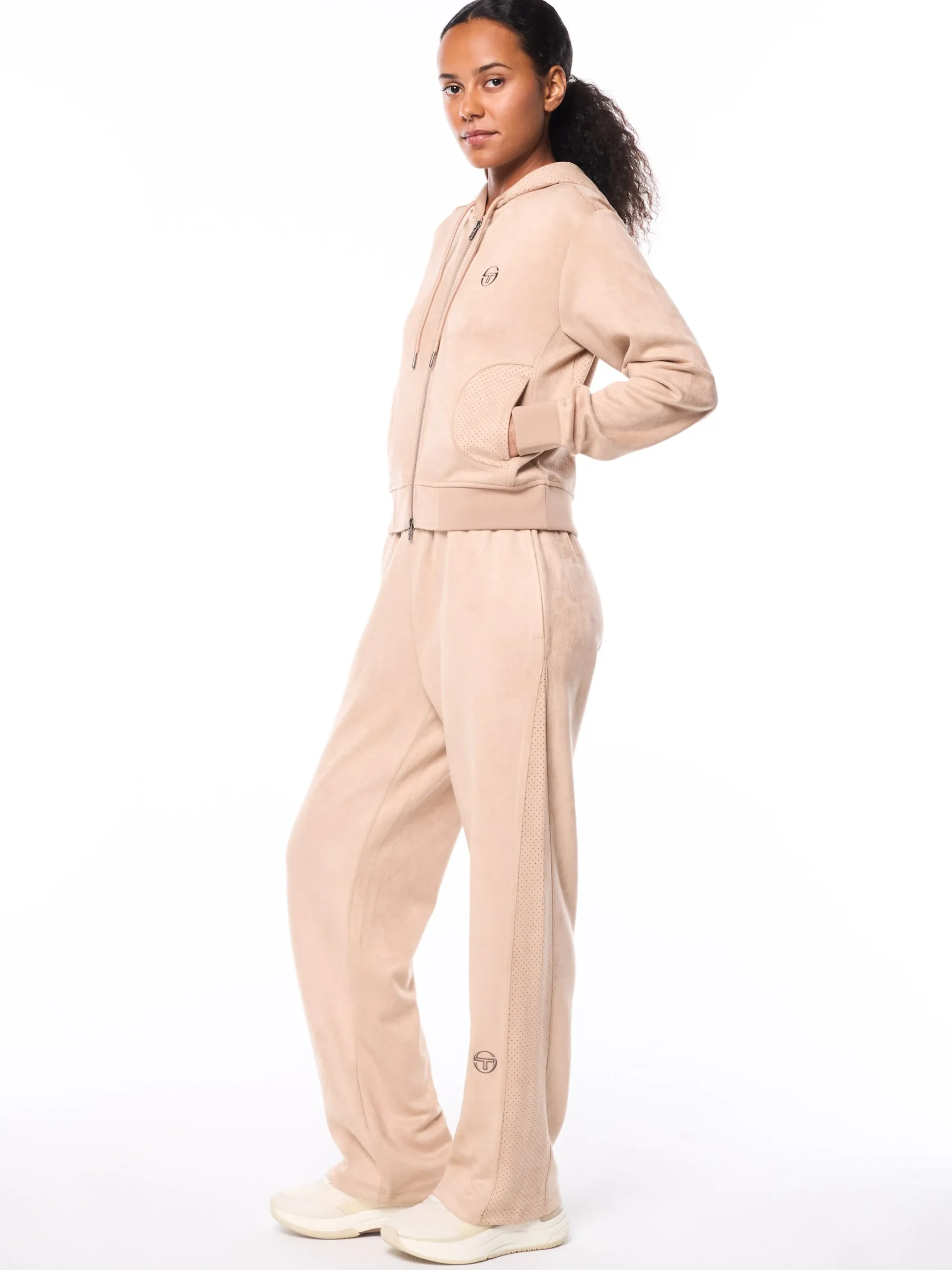 Women's Camoscio Hoodie- Humus