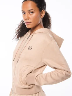 Women's Camoscio Hoodie- Humus