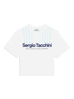 Women's Colonna Cropped T-Shirt- French Blue
