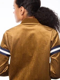 Women's Cordurato Track Jacket- Bronze Brown
