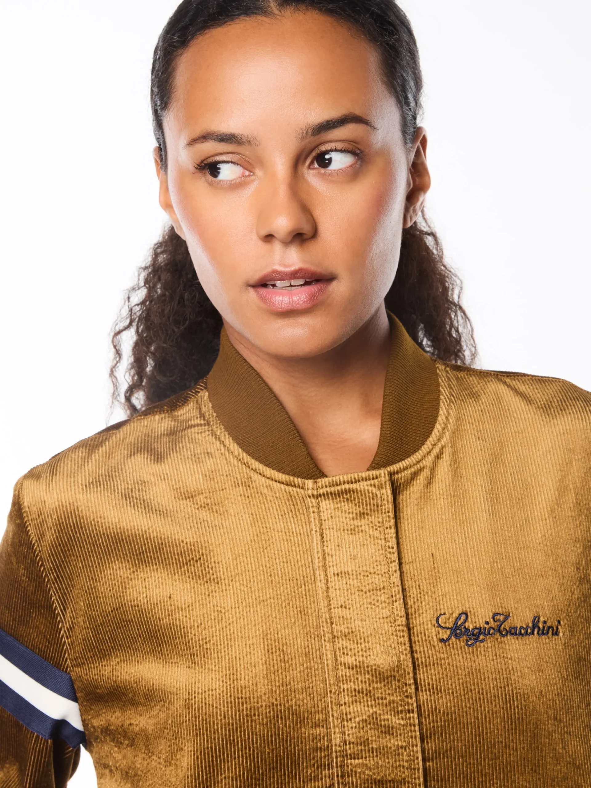Women's Cordurato Track Jacket- Bronze Brown