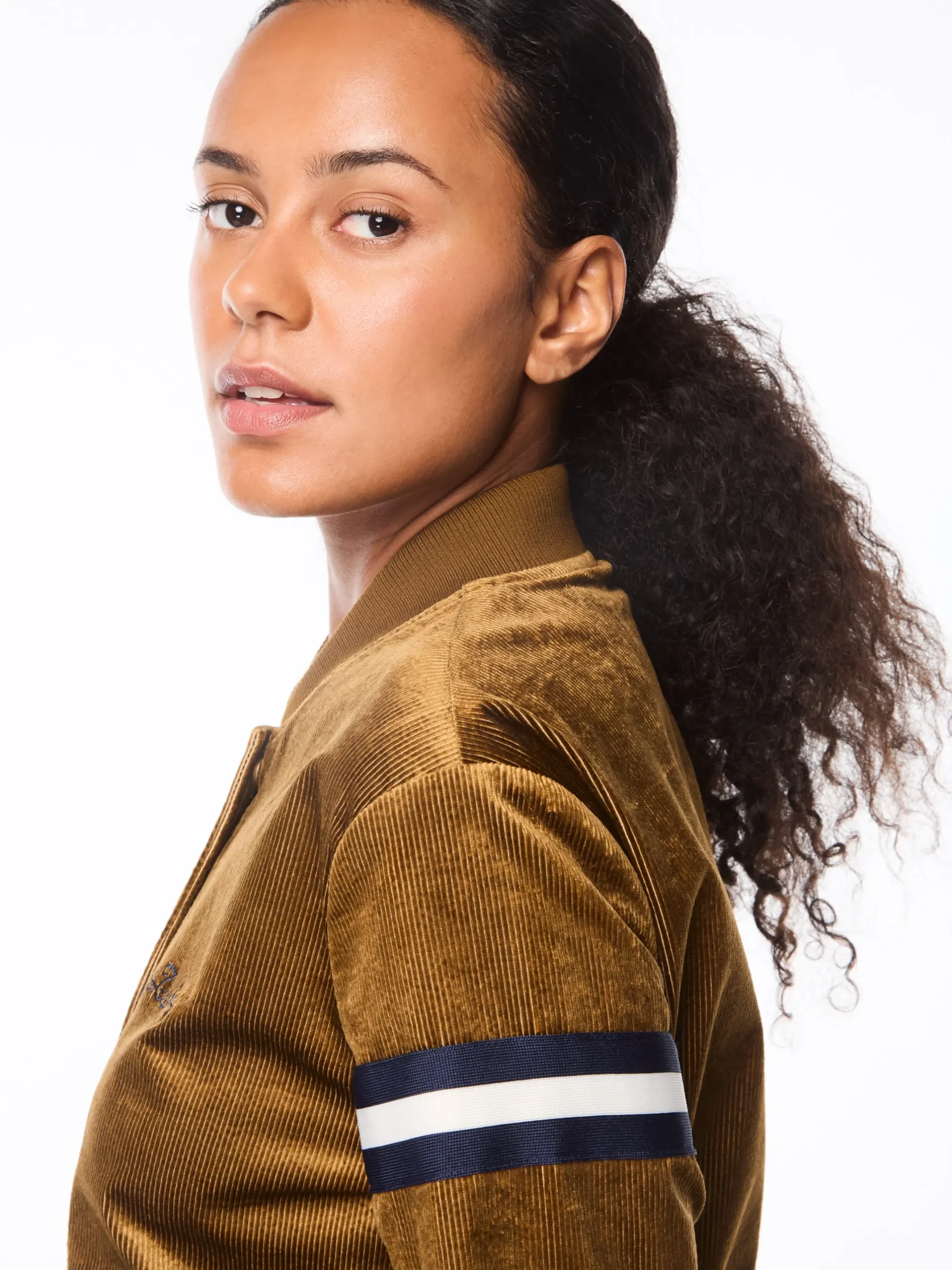 Women's Cordurato Track Jacket- Bronze Brown