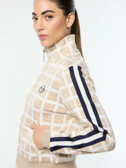 Women's Damarindo Check Track Jacket- Humus