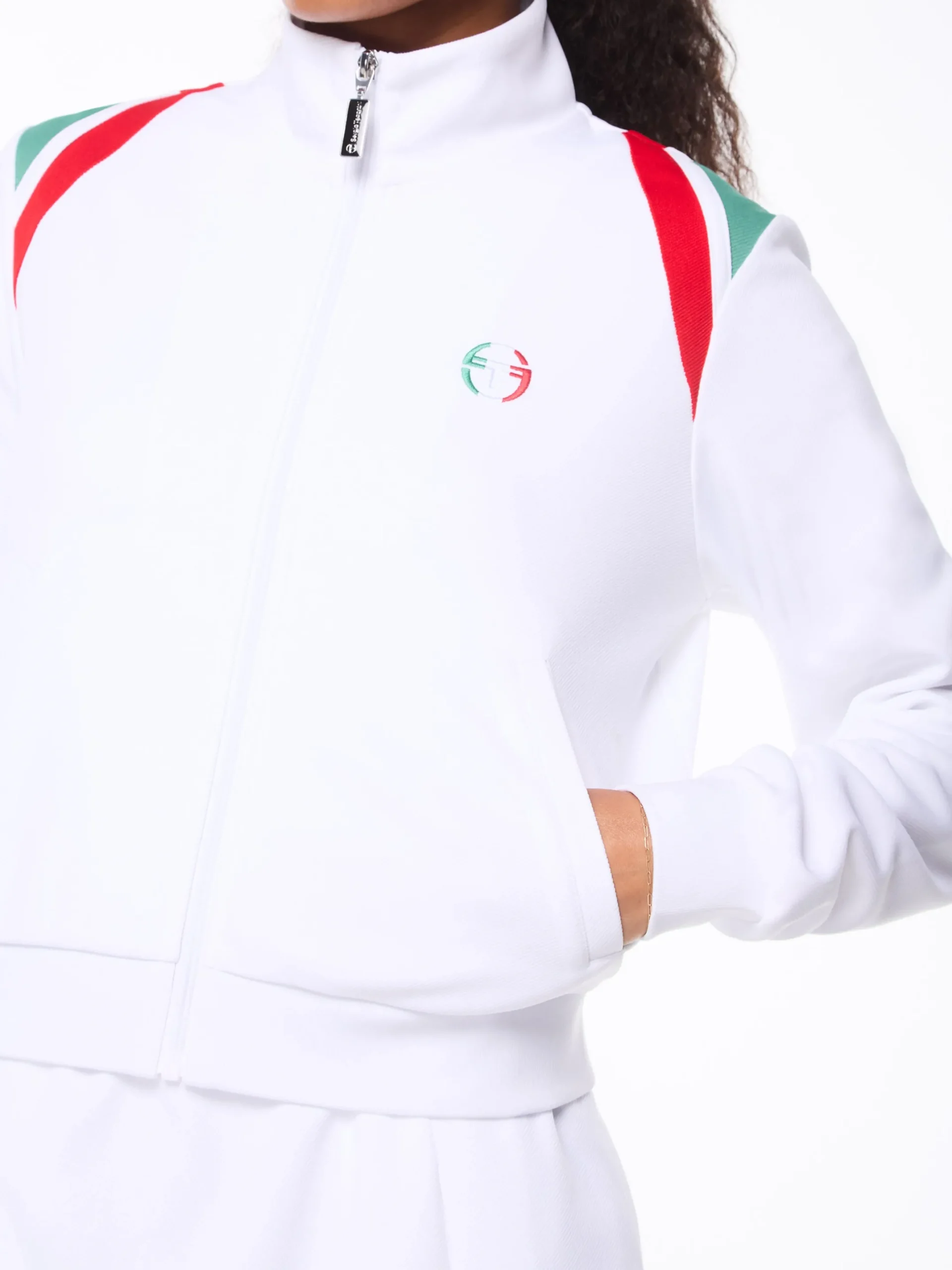 Women's Eredita Track Jacket-Brilliant White