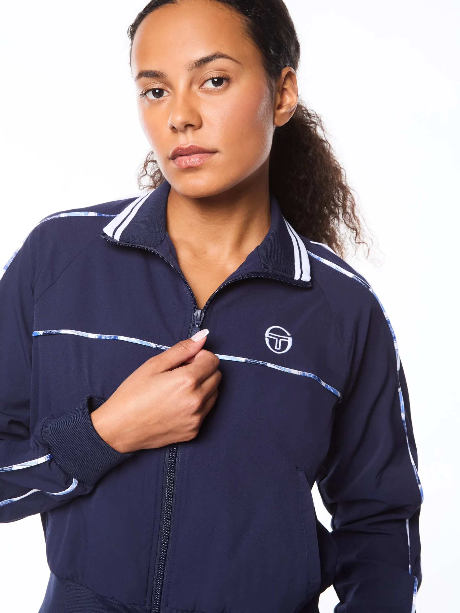 Women's Lioni Track Jacket- Maritime Blue
