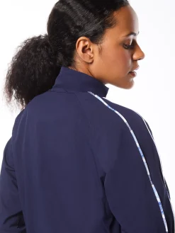 Women's Lioni Track Jacket- Maritime Blue