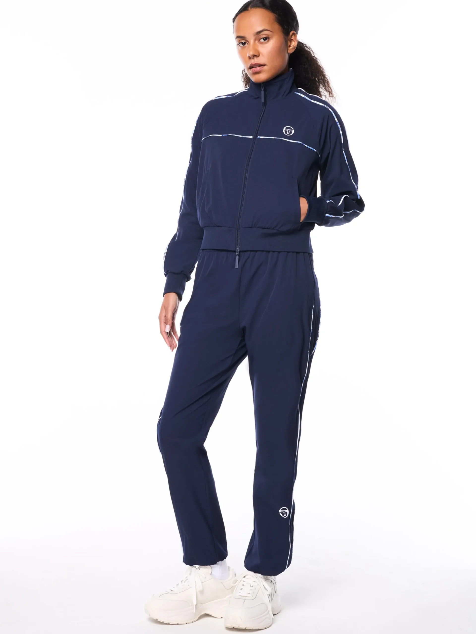 Women's Lioni Track Jacket- Maritime Blue