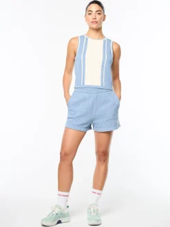 Zola Knit Short- Faded Denim