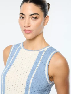 Zola Knit Top- Faded Denim