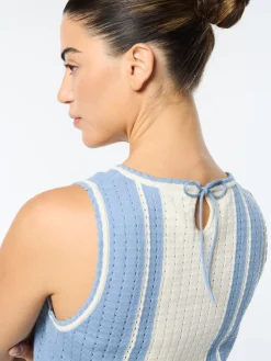 Zola Knit Top- Faded Denim