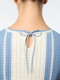 Zola Knit Top- Faded Denim